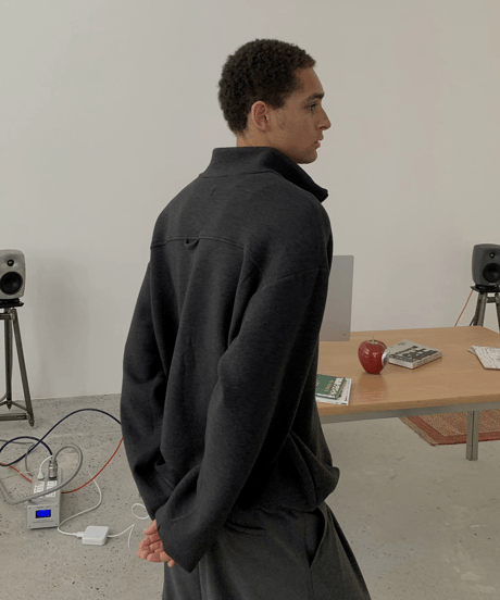 Half-Zip Chest Pocket Sweatshirt