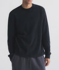 Waffle Knit Vintage Wash Long Sleeve T-Shirt