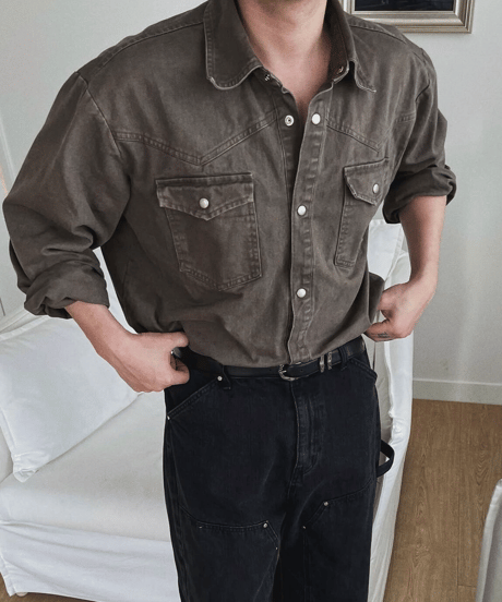Vintage Washed Western Shirt
