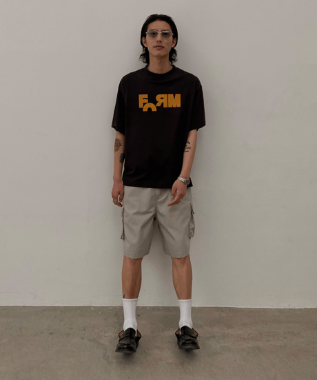 Washed Loose Cargo Shorts / 2color