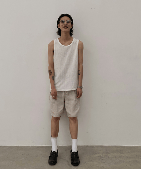 Tencel Linen Loose Wide Shorts / 2color