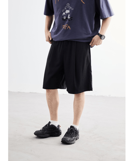 Pleated Loose Fit Easy Shorts / 4color