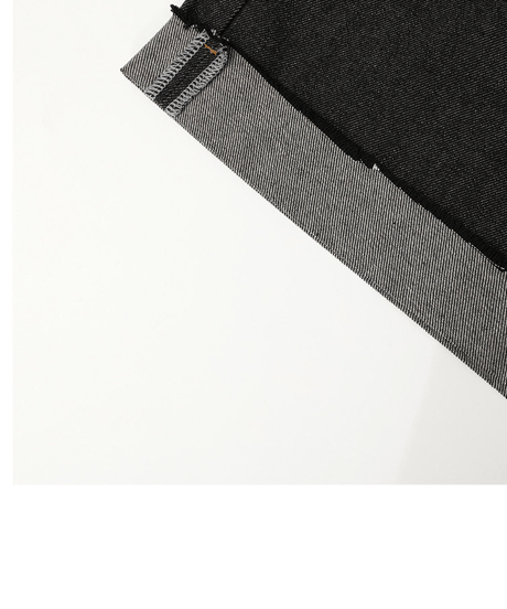 Raw Denim Crop Wide Pants