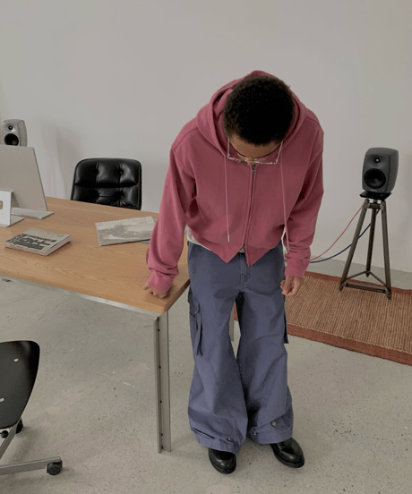 Washed Heavyweight Full-Zip Hoodie