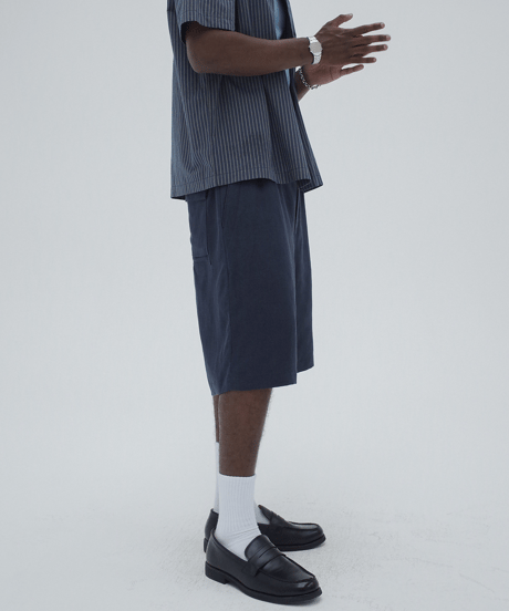 Linen Crop Shorts  / 2color