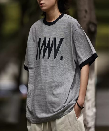 MW Logo Border Ringer Tee
