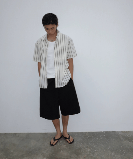 Air-Layer Wide Sweat Shorts  / 2color