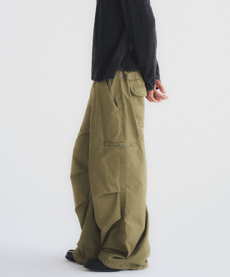 Hidden Check Cargo Pants / 2color