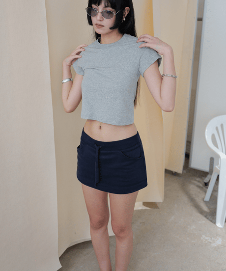 Cropped Basic Tee / 4color