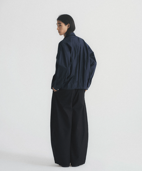 Cotton Short Collar Zip-Up Jacket / 3color