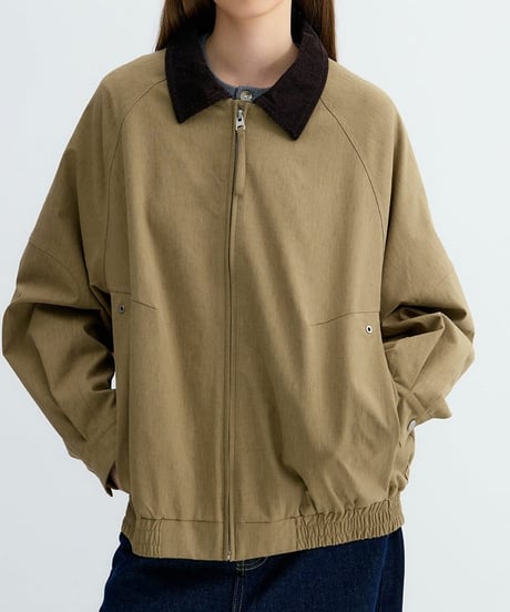 Wide Corduroy Collar Jacket / 3color