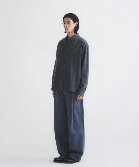 Oversized Casual Button-Down Denim Shirt