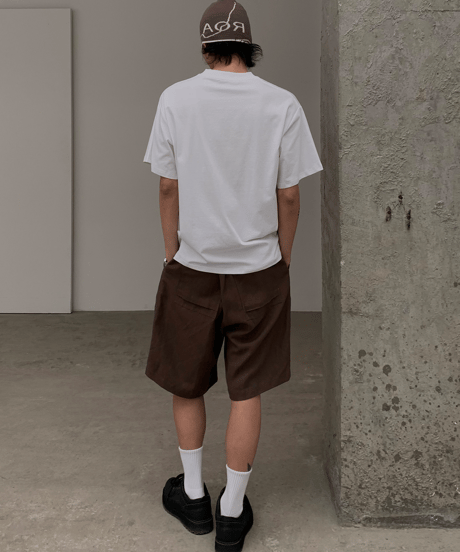 Letters Flocked Graphic Tee  / 2color
