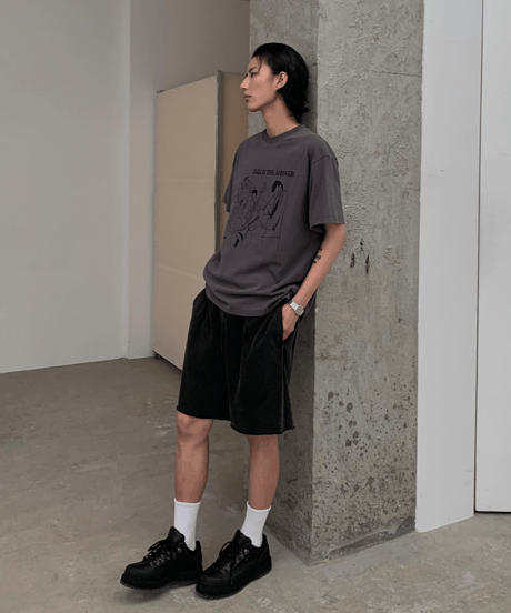 Wax-Dye Sweat Shorts  / 2color