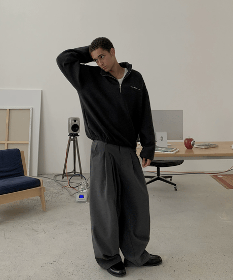 Half-Zip Chest Pocket Sweatshirt