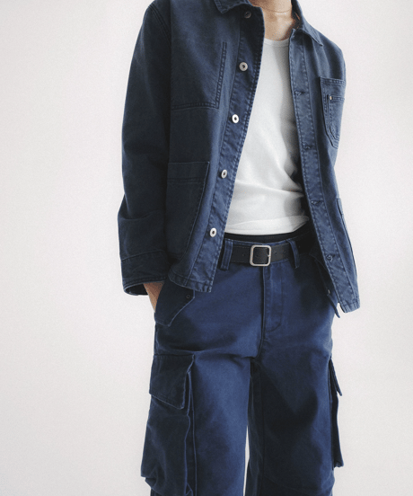 Washed Denim Work Jacket