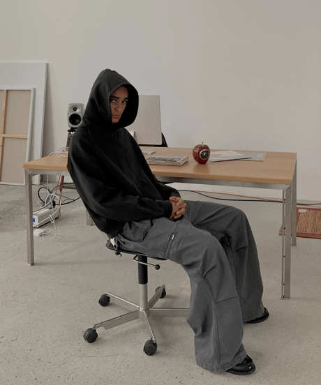 Hidden Check Cargo Pants / 2color