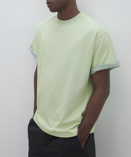Colorblock Layered Sun Tee  / 2color