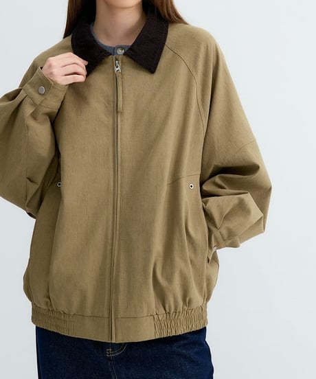 Wide Corduroy Collar Jacket / 3color