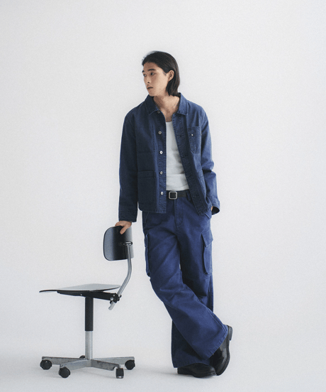 Washed Denim Work Jacket