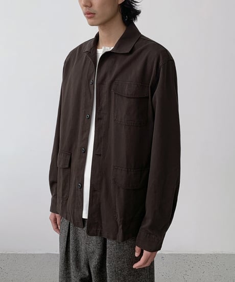 Washed Collar Utility Jacket