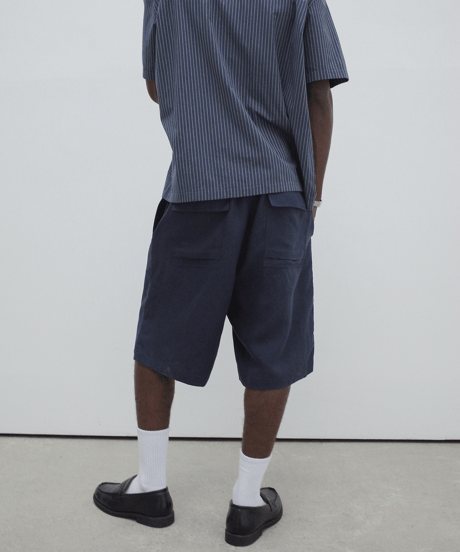 Linen Crop Shorts  / 2color