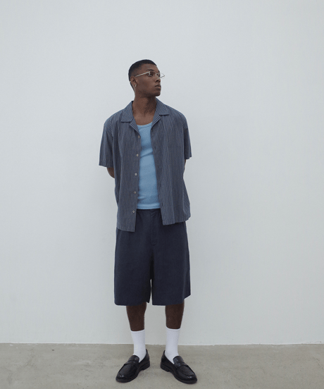 Linen Crop Shorts  / 2color