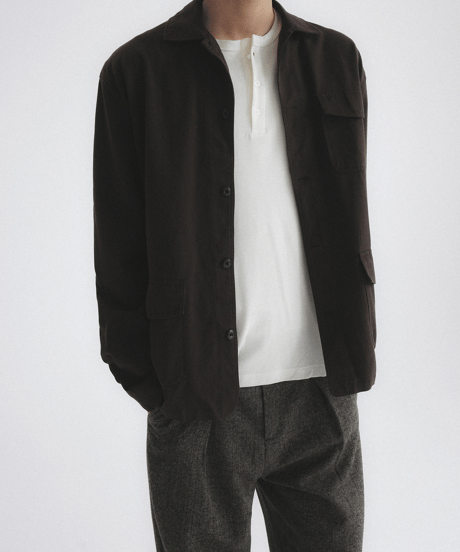 Washed Collar Utility Jacket