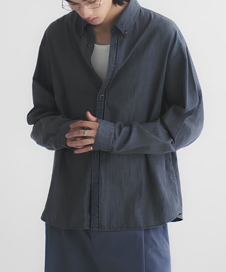 Oversized Casual Button-Down Denim Shirt