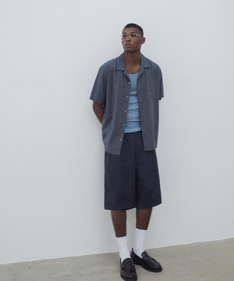Linen Crop Shorts  / 2color