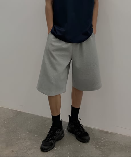 Air-Layer Wide Sweat Shorts  / 2color