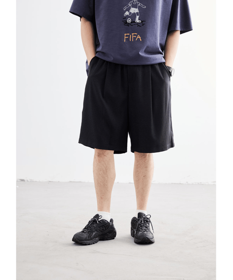 Pleated Loose Fit Easy Shorts / 4color