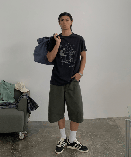 Washed Cargo Shorts