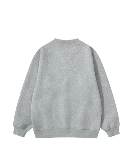 Vintage Letter Embroidery Sweatshirt / 3color
