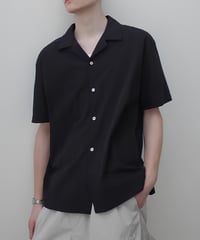Loose Open Collar Short Sleeve Shirt