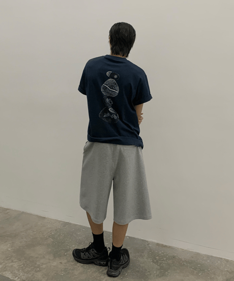 Air-Layer Wide Sweat Shorts  / 2color