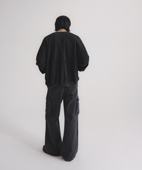 Vintage Washed Heavyweight Boxy Zip-Up Sweatshirt / 2color