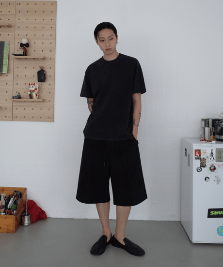 Air-Layer Wide Sweat Shorts  / 2color