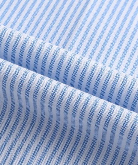 Loose Fit Striped Short Sleeve Button-Down Shirt