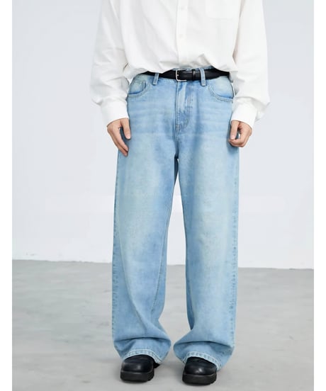 Vintage Wide Straight Denim Pants