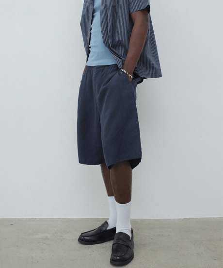 Linen Crop Shorts  / 2color