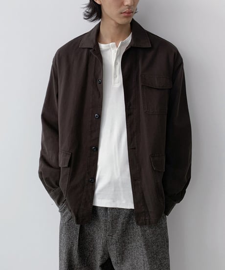 Washed Collar Utility Jacket