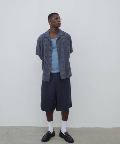 Linen Crop Shorts  / 2color