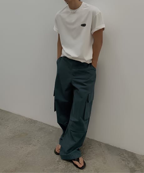 Loose Silhouette Cotton Cargo Pants
