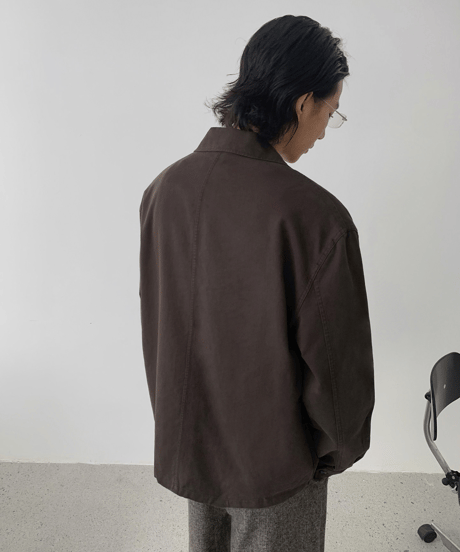 Washed Collar Utility Jacket