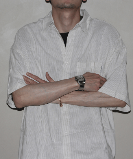 Vintage Stripe Loose Short Sleeve Shirt / 3color