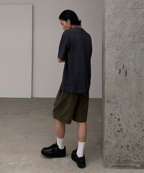 Ease Cotton Lyocell Wide Shorts / 2color