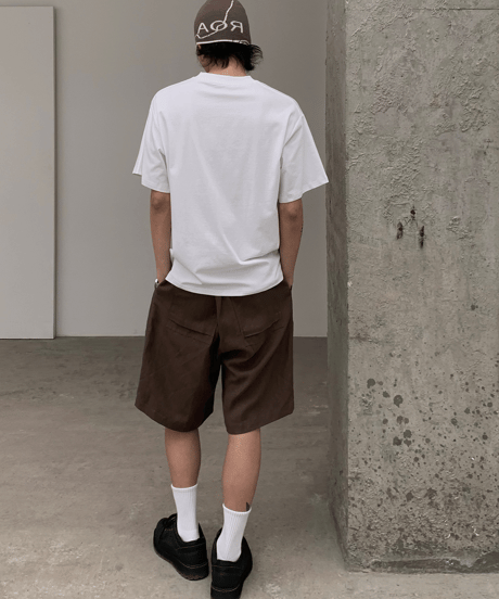 Linen Crop Shorts  / 2color