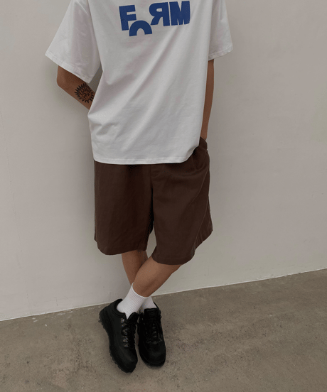Linen Crop Shorts  / 2color