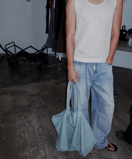 Open-Knit Mesh Tank Top  / 2color